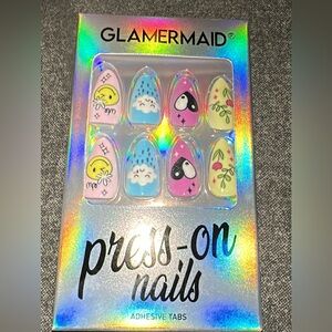 Glamermaid Press On  Nails. Long “Happy Weather”.